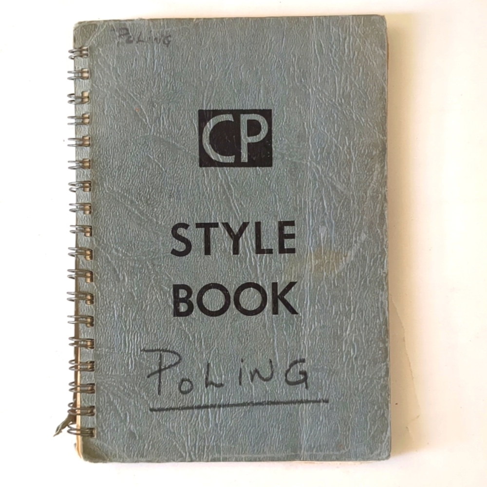 Canadian Press Style Book - 1968